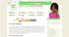 Desktop Screenshot of fairtradekleidung.org